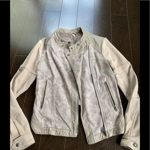 Free People Leather and Cloth Jacket